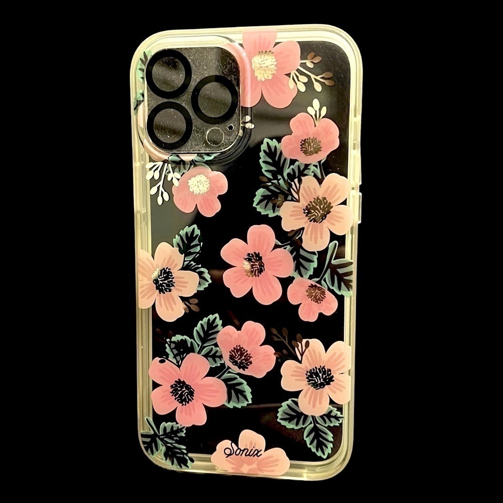 SONIX Clear Floral iPhone 12 Pro Max Case with Metallic accents